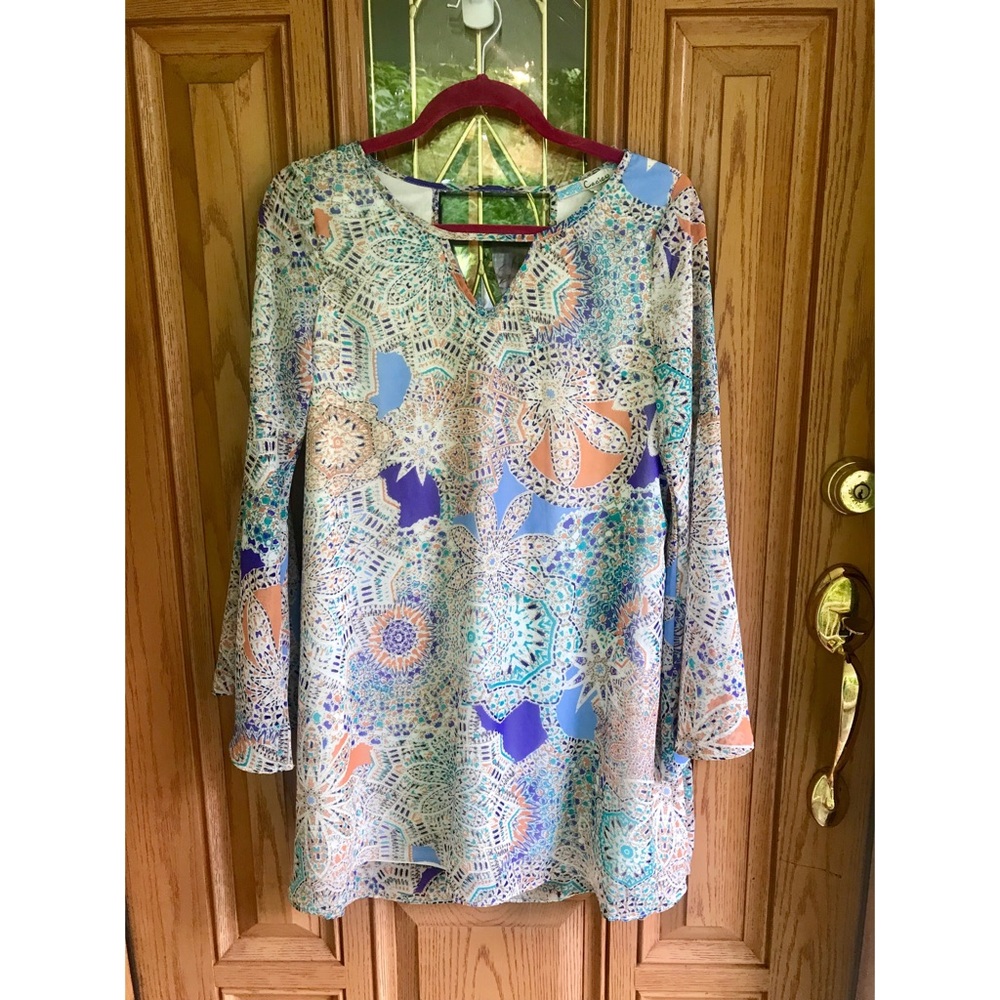 Chiffon Mosaic Printed Dress